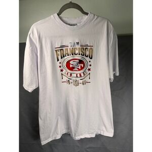 San Francisco 49ers Mens 2XL Tall T-Shirt NFL Heavy Cotton Graphic Vintage